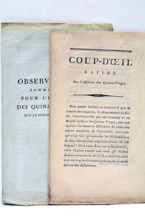 COUP D'OEIL rapide sur l'Affaire des Quinze-Vingts. (A la fin:) …