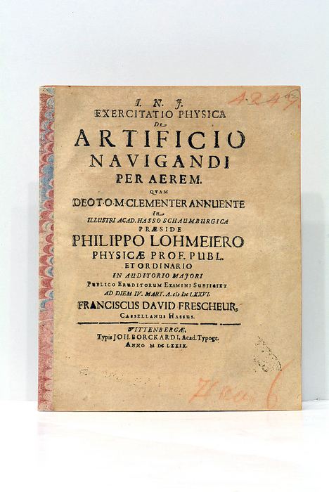 De Artificio Navigandi per Aerem. Quam Deo T.O.M. clementer annuente …