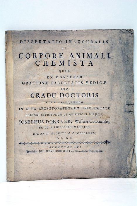 De Corpore Animali Chemista.