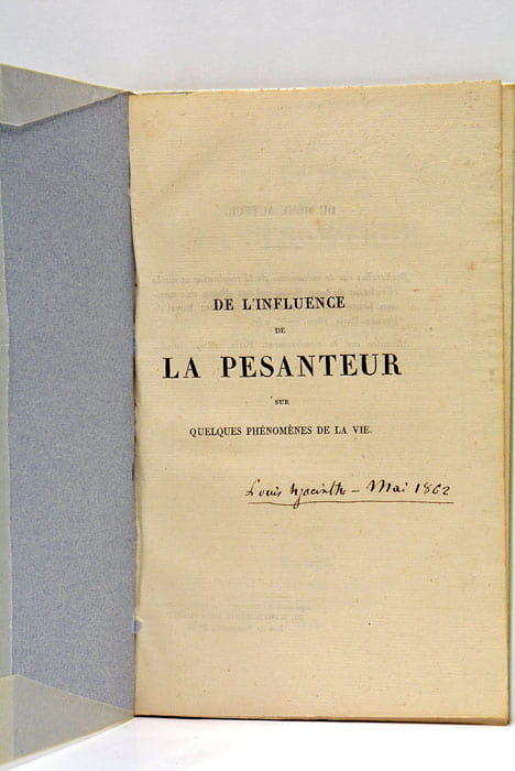De l'influence de la pesanteur sur quelques phénomènes de la …