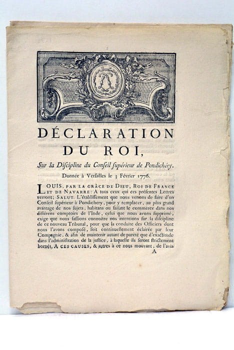 Déclaration du roi, sur la discipline du conseil supérieur de …