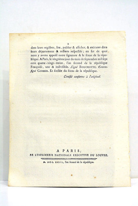 DÉCRET DE A CONVENTION NATIONALE. Relatif aux Arrêtés des Représentants …