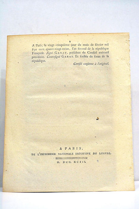 Décret de la Convention Nationale qui autorise les Tribunaux criminels …