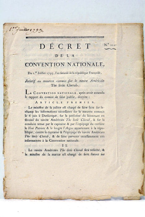 DECRET de la Convention Nationale, relatif au meurtre commis sur …