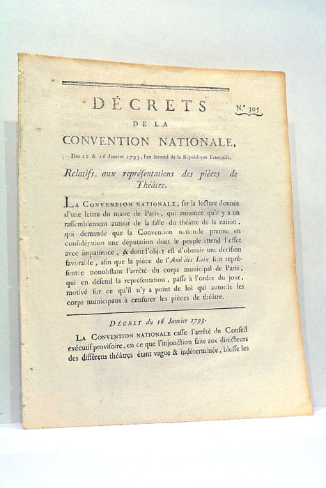 DECRETS de la Convention Nationale des 12 et 16 Janvier …