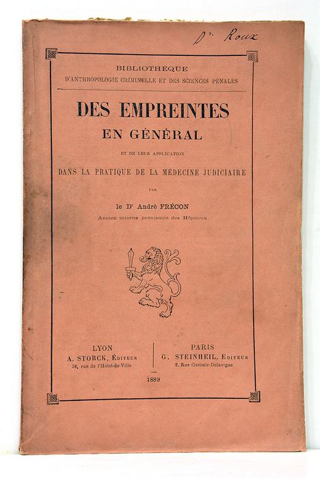 Des Empreintes en Général et de leur Application dans la …