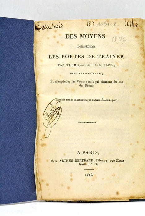Des Moyens d'empêcher les Portes de trainer par terre ou …