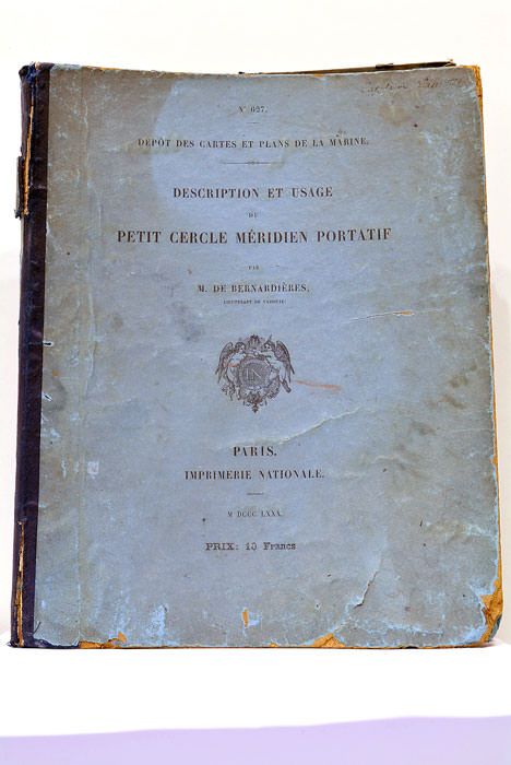Description et Usage du Petit Cercle Méridien Portatif.