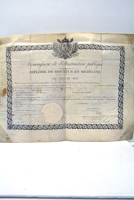 DIPLÔME de Docteur en Médecine.