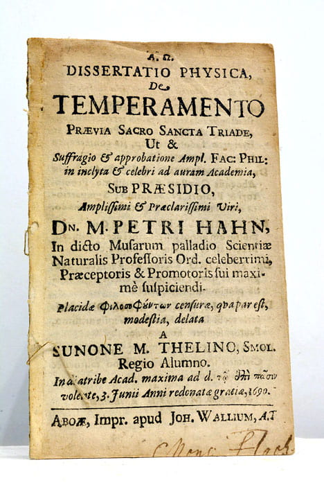 Dissertatio physica de Temperamento…