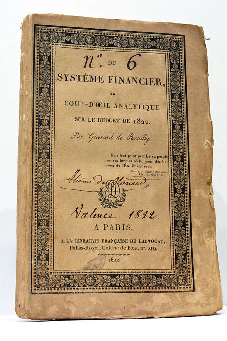 Du Système Financier, ou Coup d'Oeil analytique sur le budget …