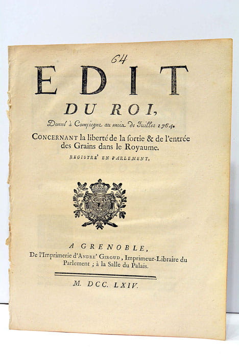 EDIT du Roi donné à Compiegne au mois de Juillet …