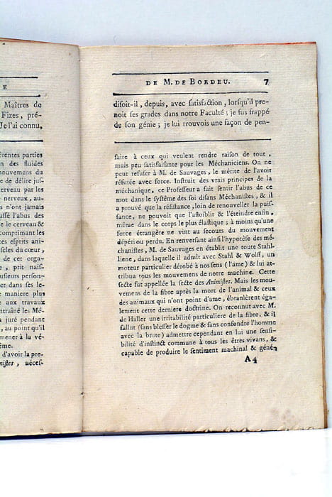 Eloge historique de M. Théophile de Bordeu.