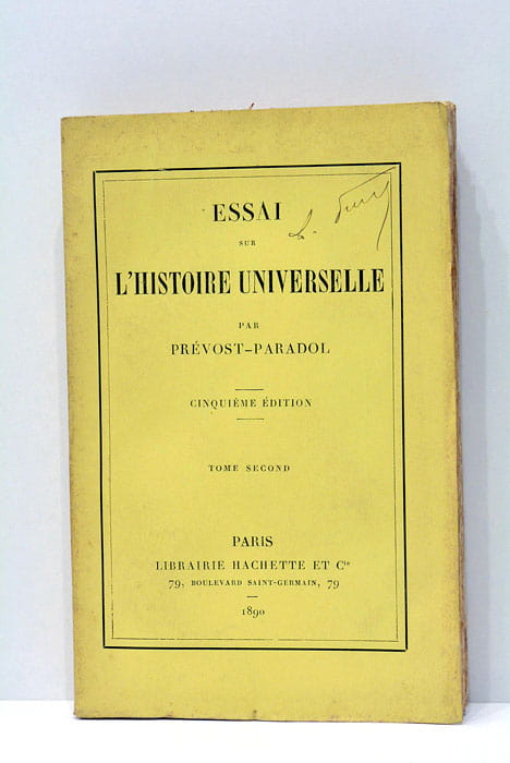 Essai sur l'histoire universelle.