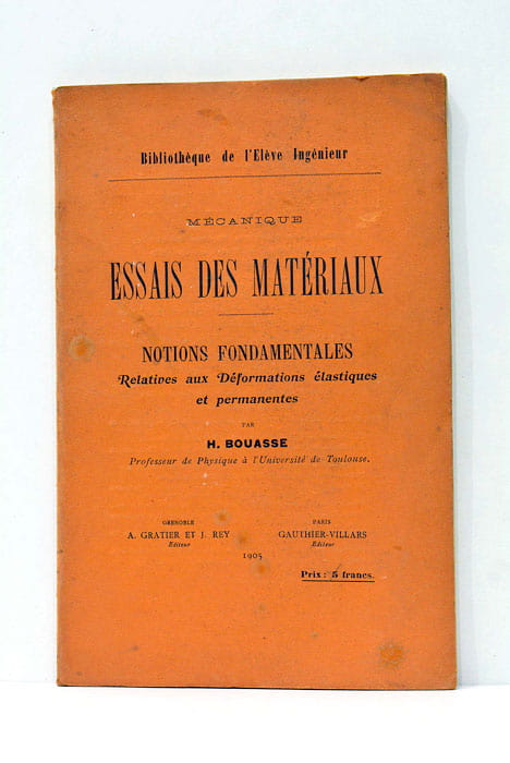 Essais des matériaux. Notions fondamentales relatives aux déformations élastiques et …