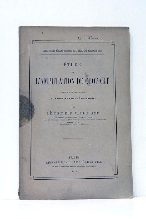 Etude sur l'amputation de Chopart suivie de la description d'un …
