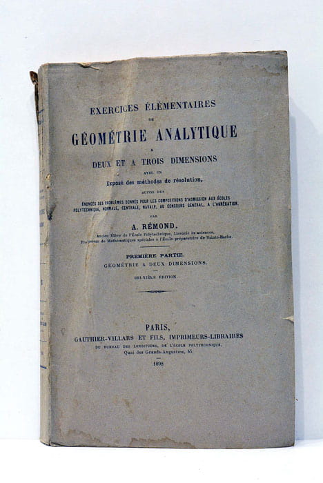 Exercices élémentaires de géométrie analytique à deux et à trois …