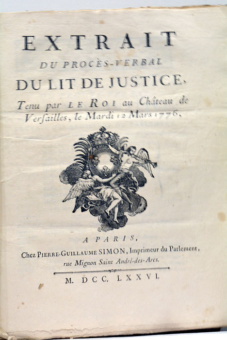 Extrait du Procès Verbal du Lit de Justice tenu par …