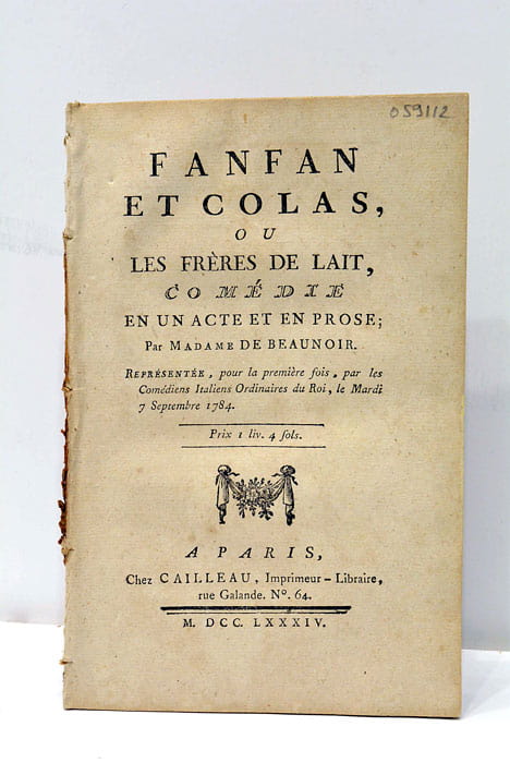 Fanfan et Colas, ou les Frères de Lait, Comédie en …