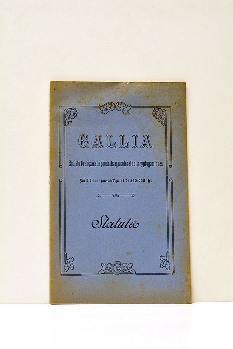 Gallia. Société Française de produits agricoles et anticyptogamiques. Statuts.
