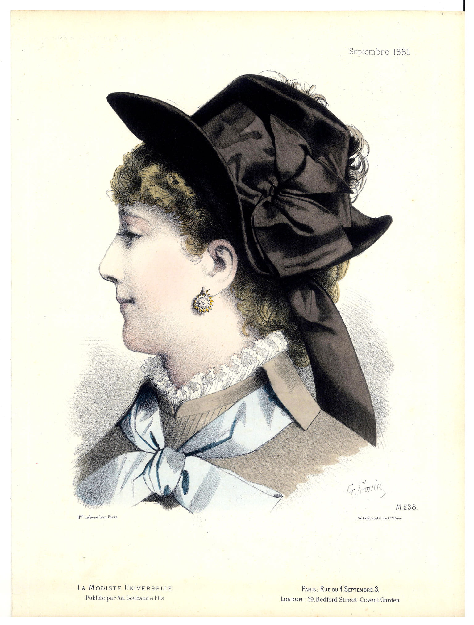 Gravure signée et numérotée publiée par Ad Goubaud & fils, …