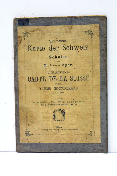 Grosse Karte der Schweiz für Schulen. Grande Carte de la …
