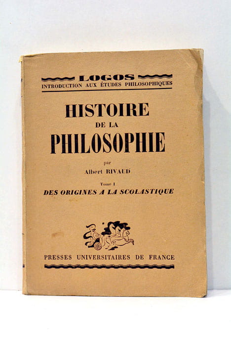 Histoire de la philosophie. Tome I. Des origines à la …
