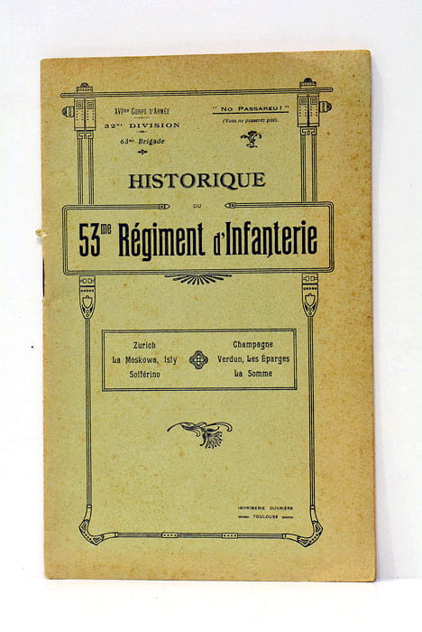 Histoire du 53me Régiment d'Infanterie.