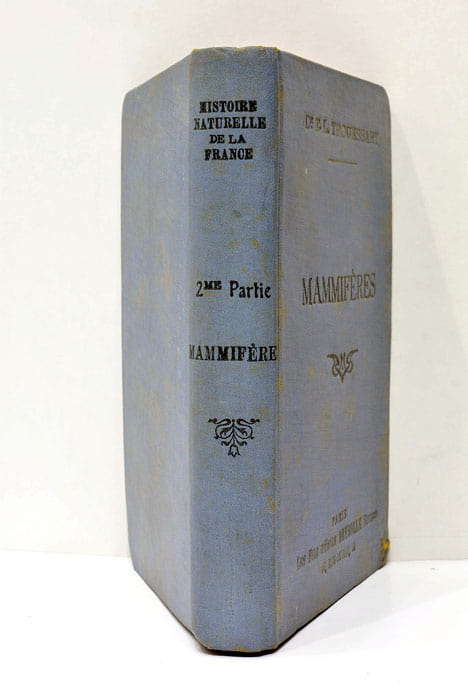 Histoire naturelle de la France. 2ème partie. Mammifères.