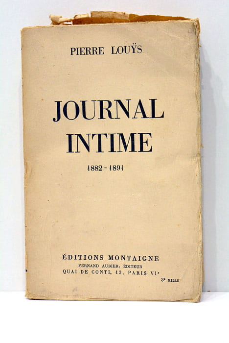 Journal intime 1882-1891.