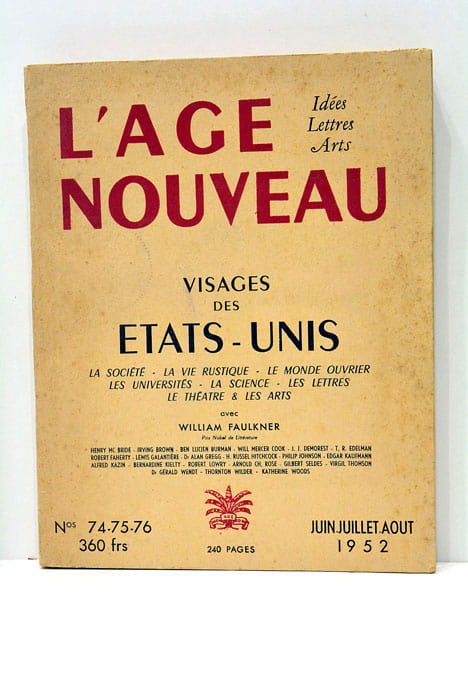 L'AGE NOUVEAU. Visages des États-Unis.