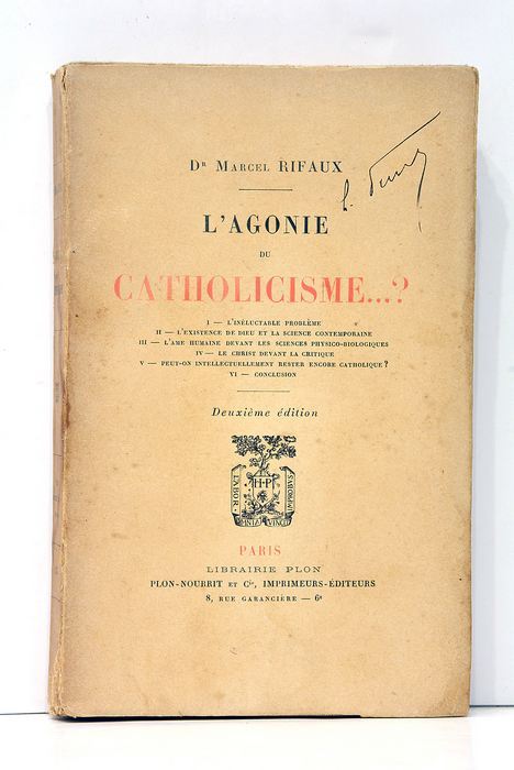 L'Agonie du catholicisme .?