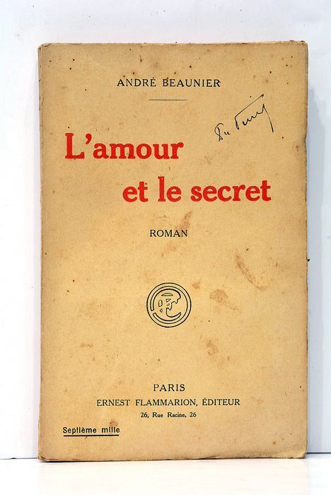 L'amour et le secret. Roman.