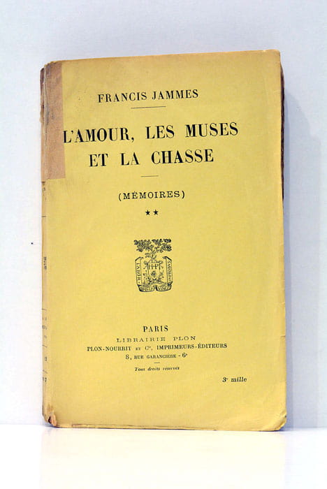 L'amour, les muses et la chasse. (Mémoires).