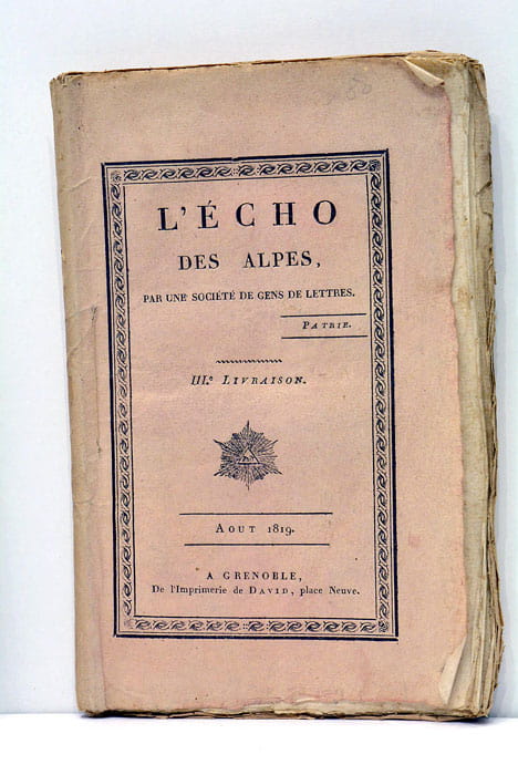 L'ÉCHO DES Alpes, par une société de gens de lettres.