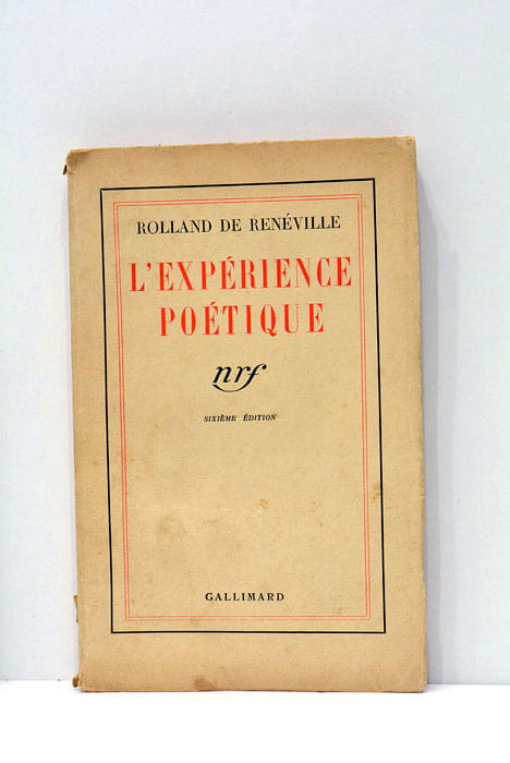 L'expérience poétique.