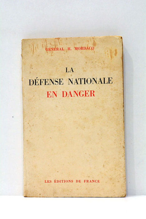 LA défense nationale en danger.
