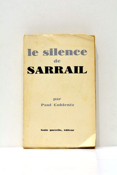 Le silence de Sarrail.