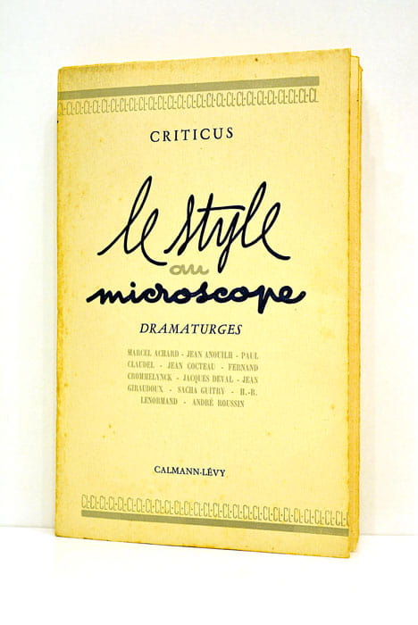 Le style au microscope. Dramaturges.