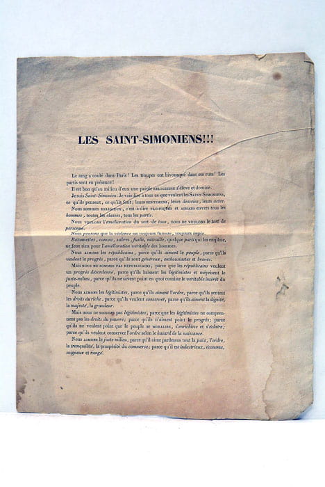 LEMONNIER (Charles). Les Saint-Simonniens!