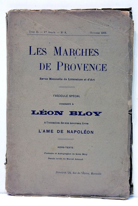 LES MARCHES de Provence. Revue Mensuelle de Littérature et d'Art. …