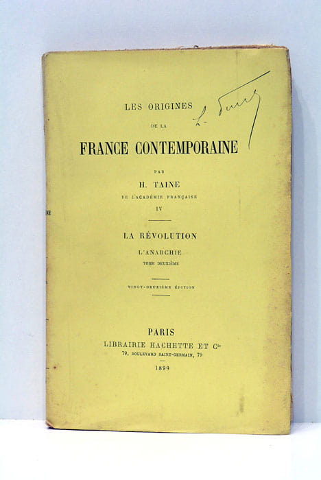 Les origines de la France contemporaine. La Révolution L'anarchie.