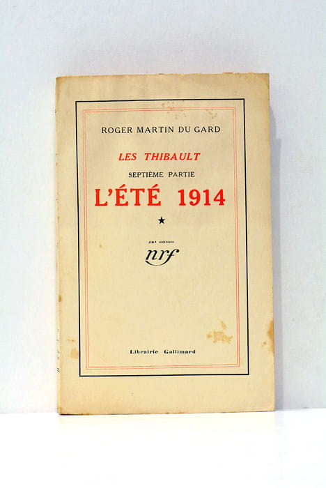 Les Thibault. Septième partie. L'été 1914.