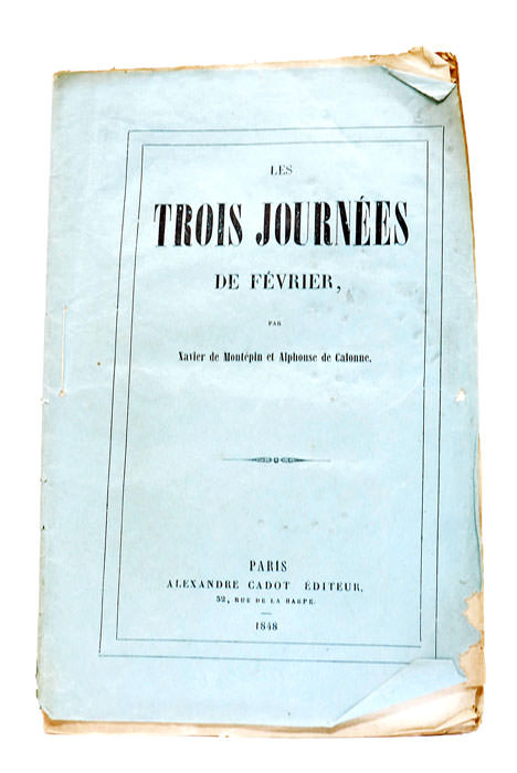 Les trois journées de Février.