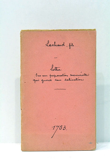Lettre de M. Lachaud (sur une preparation mercurielle).