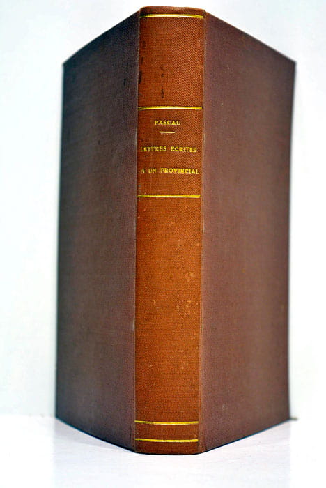 Lettres écrites à un provincial.
