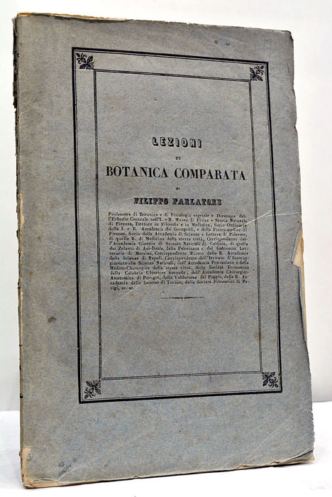 Lezioni di Botanica Comparata.