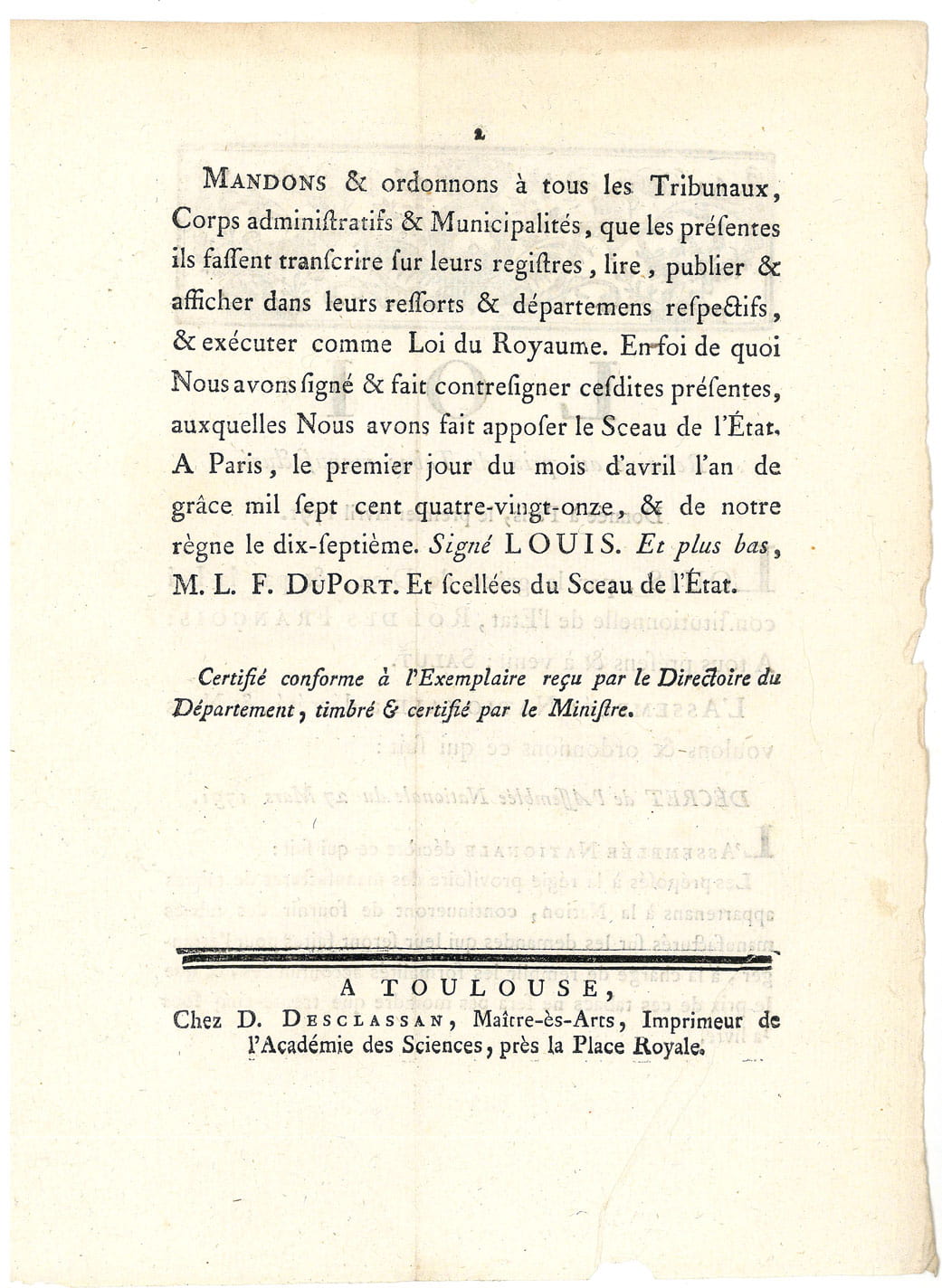 LOI RELATIVE au prix du Tabac manufacturé.
