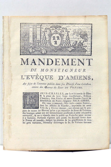 Mandement de Monseigneur l'Evêque d'Amiens, au sujet de l'annonce publiée …