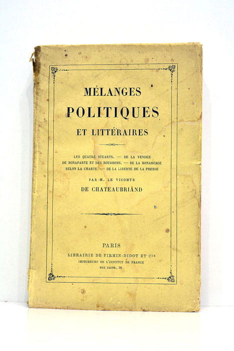 Mélanges politiques et littéraires. Les quatre stuarts. De la Vendée …
